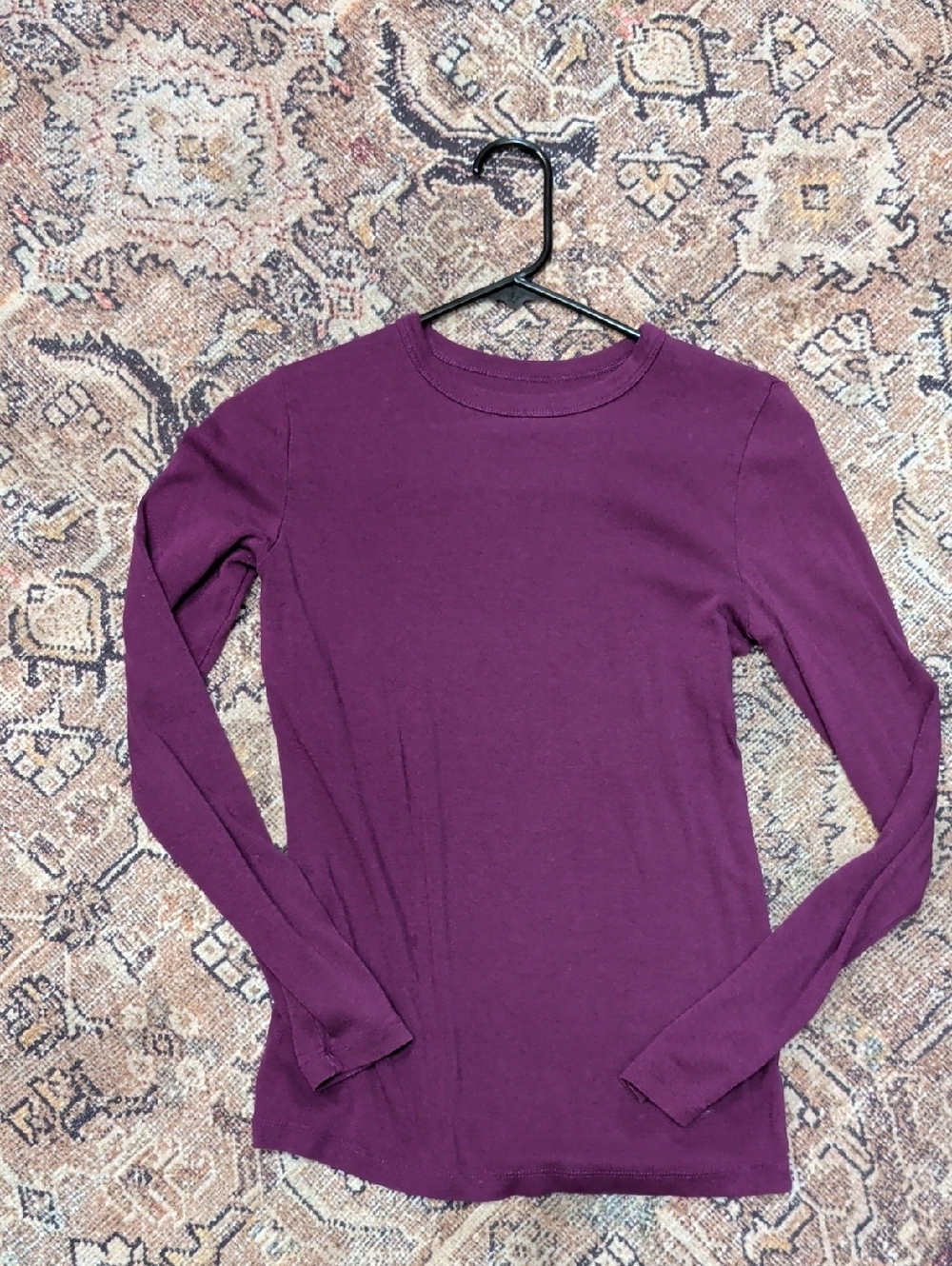 a new day Long Sleeve Crewneck Top - Plum
